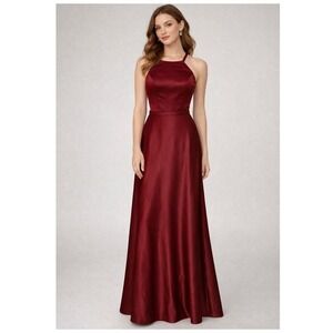 Mori Lee Womens Dress 6  #21517 Claret Bridesmaid Social Formal Prom Evening NWT